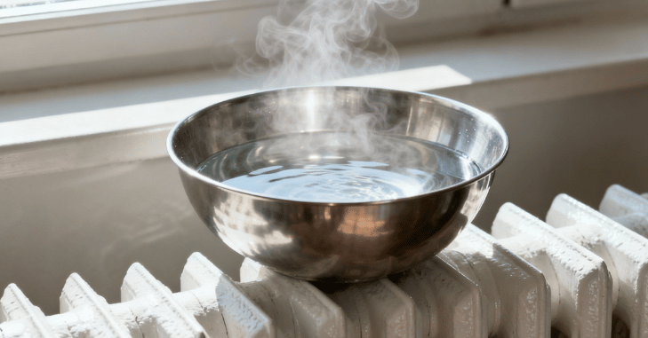 Steaming pot of water on a stovetop burner