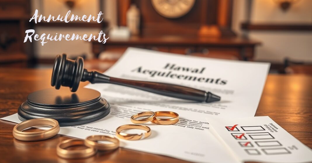 Annulment Requirements