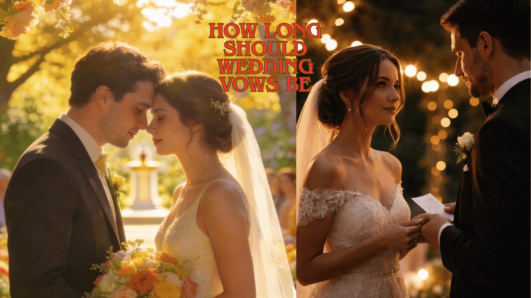 How Long Should Wedding Vows Be?