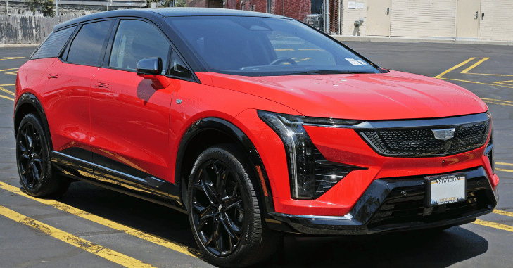 Electric SUV plugged into a public charging station