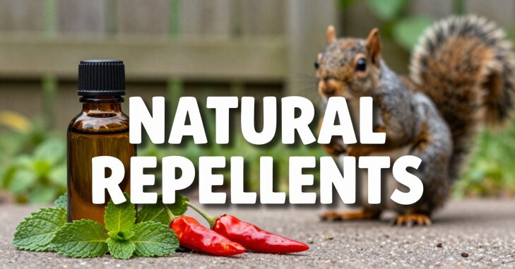 Live humane trap set outdoors to catch squirrels